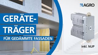 System-Geräteträger
Sichere und wärmebrückenfreie Befestigung von Geräten in und an der gedämmten Aussenfassade.