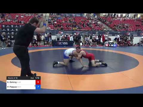 74 Kg Round Of 16 - Evan Delong, Clarion RTC Vs Peter Pappas, Patriot Elite Wrestling Club 4b79