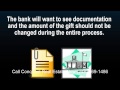 Gift documentation for mortgage