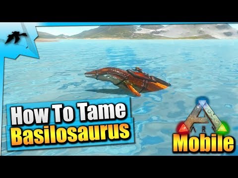 Ark Mobile| How To Tame A Basilosaurus Solo EASY! | iOS/Android Total Beginner's Guide