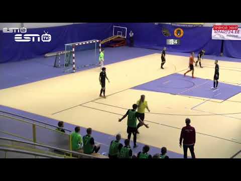 ESN TV 17.11. 2017 НАРЕЗКА ПРЯМОЙ ТРАНСЛЯЦИИ FUTSAL  BETSAFE SAALILIIGA NARVA UNITED   TARTU RAVENS