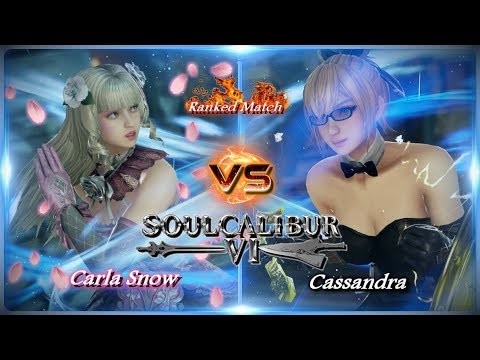 Soul Calibur 6 Carla Snow vs. Cassandra Ranked Match Part 1. HD