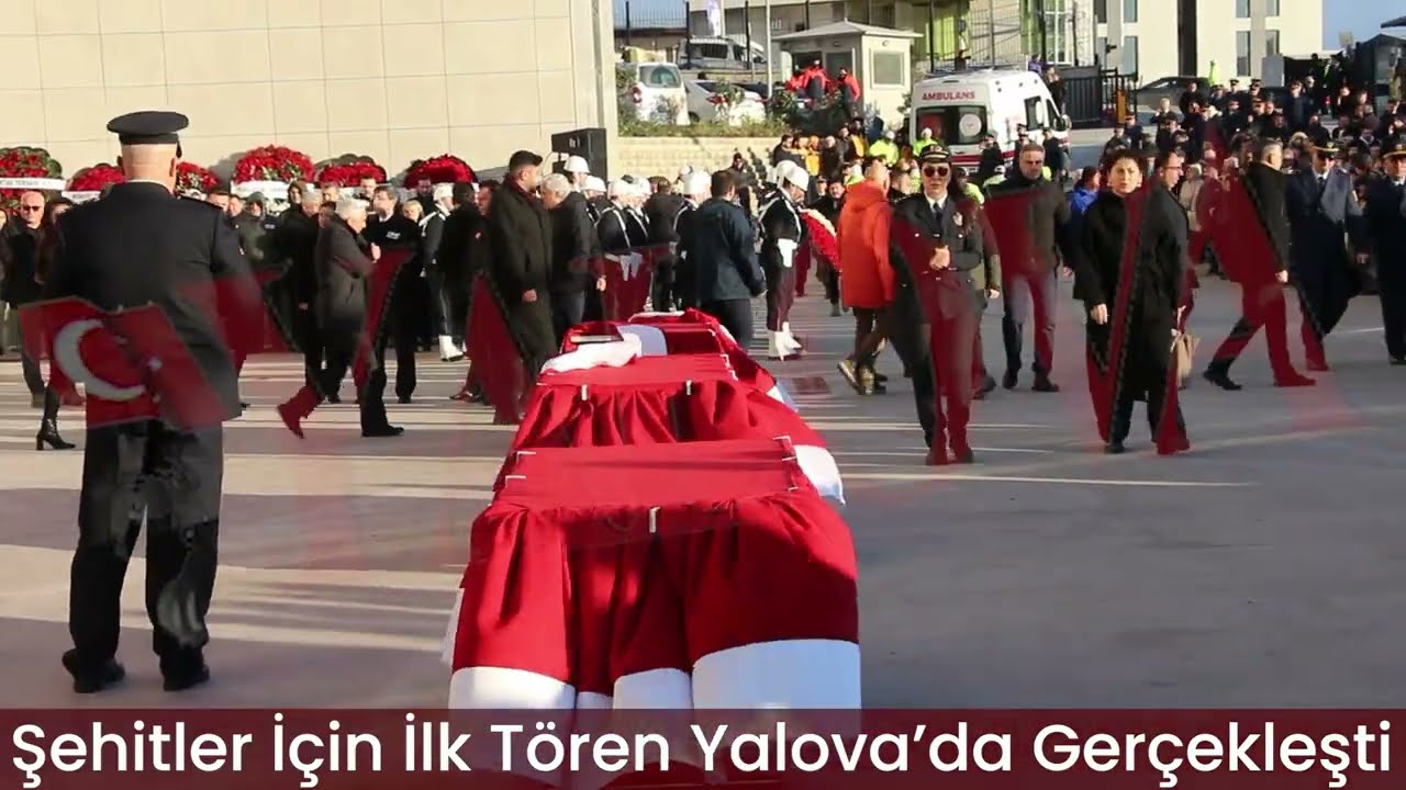 Şehitler İçin İlk Tören Yalova’da Gerçekleşti