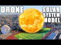 Solar System Model From a Drone's View