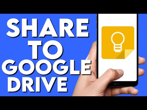 How To Share A Note on Google Keep Notes To Google Drive Directly