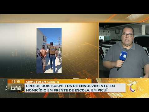 Em Picuí: presos 2 suspeitos de envolvimento em homicídio em frente de escola
