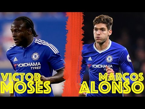 Victor Moses vs Marcos Alonso | Best Wing-back | Skills, Assists, Goals | Chelsea FC | 2016 2017