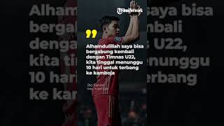 Rio Fahmi Bersyukur Bisa Bergabung dengan Timnas U22: Siap Terbang ke Kamboja