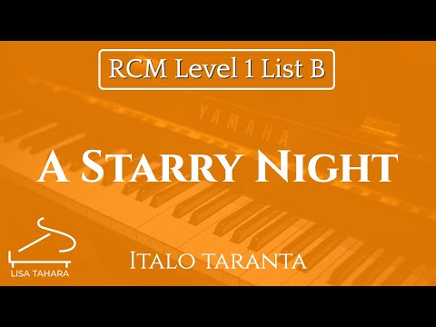 A Starry Night by Italo Taranta (RCM Level 1 List B - 2015 Piano Celebration Series)