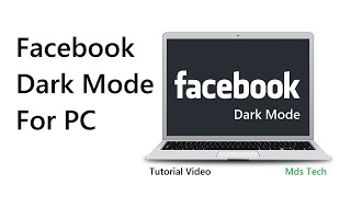 How to Facebook Dark Mode on Pc
