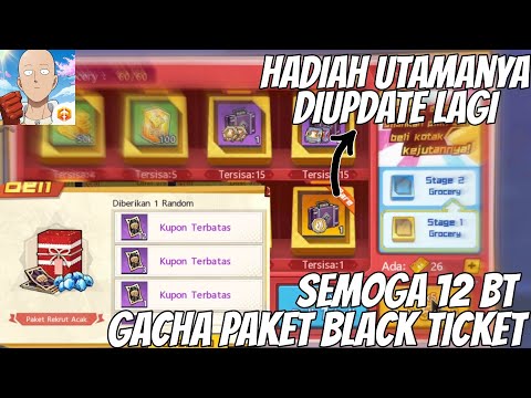 GACHA BOX PAKET BLACK TICKET🔥, AKHIRNYA KOTAK KEJUTAN UPDATE - One Punch Man The Strongest