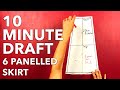 Draft A Super Quick 6 Panel Skirt No Pattern Needed