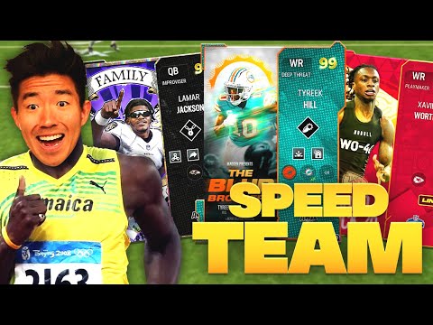 We Created the Fastest Player Lineup! Max Speed Team! Madden 24