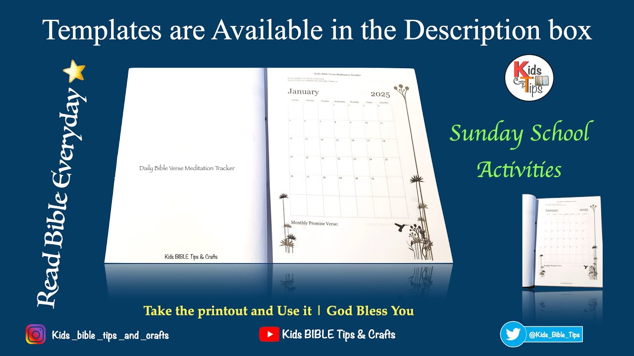Daily Bible Reading Tracker ✍️ | Templates are Available in the Description box #readingtracker