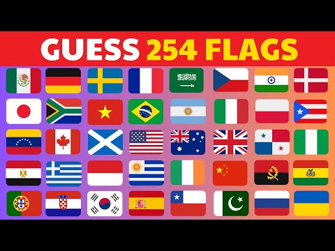 Guess ALL 254 FLAGS Of The World in 3 Seconds 🚩🌎| Easy, Medium, Hard, Impossible | Flag Quiz