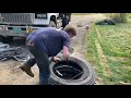 How to change a dump truck tire