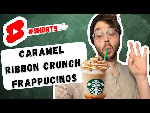 HOW STARBUCKS MAKES CARAMEL RIBBON FRAPPUCCINO #shorts #frappucino #starbucks #barista