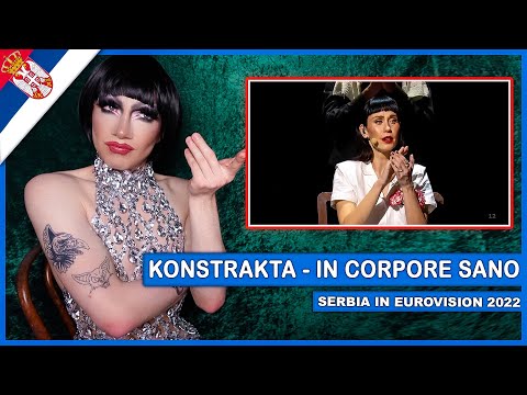 Konstrakta - In corpore sano - Serbia 🇷🇸 | American Reacts to Eurovision 2022