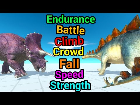 Battle ability Triceratops vs stegosaurus Animal Revolt Battle Simulator