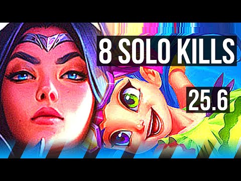 IRELIA vs ZOE (MID) | 8 solo kills, Dominating | KR Master | 25.6