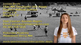 Justine Doyle 2021 Lacrosse Highlight Video Fall 2017