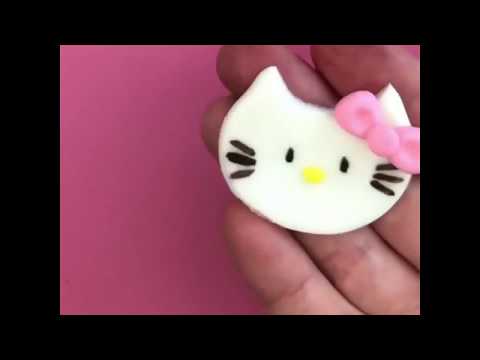 Neda’s Pro-Bakery Hacks! 30 sec Hello Kitty Fondant cupcake topper!