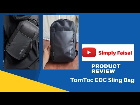 Streamline Your Life with the TomToc Crossbody Bag. #tomtoc #sling bag #sling bag review