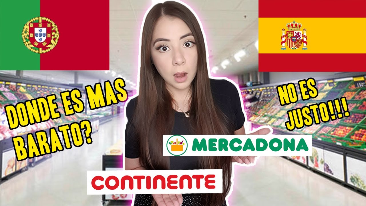 PRECIOS de la COMIDA 🍎 DONDE es MÁS BARATO  Portugal vs España | Roxana Chacon
