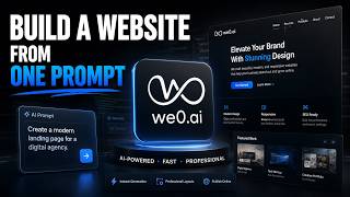 Build a Website from One Prompt | AI Website Builder by We0.ai