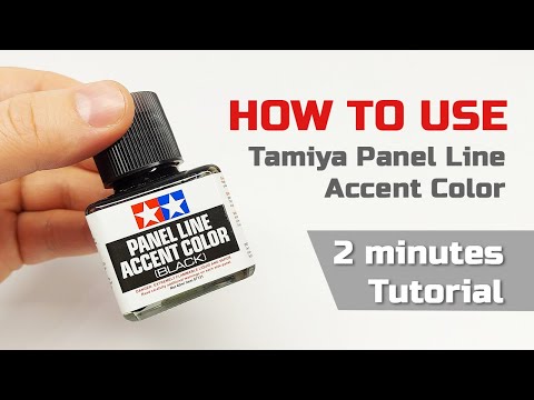How to use Tamiya Panel Line Accent Color | Tutorial for beginners