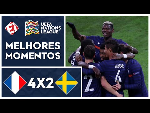Gols e lances de França x Suécia