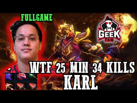 WTF GEEKFAM.KARL EMBER SPIRIT 34 KILLS IN 25 MIN FT OG.TOPSON MUST WATCH DOTA 7.26 FULLGAMEPLAY