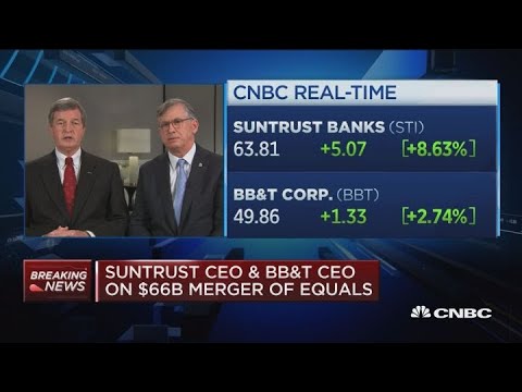 BB&T CEO Kelly King and SunTrust CEO Bill Rogers on merger