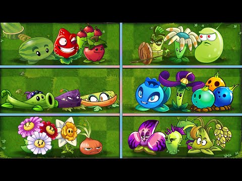 Random 6 Team Plants Battlez - Who Will Win? - PvZ 2 Team Plant vs Team Plant