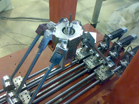 Hexaglide CNC parallel mechanism