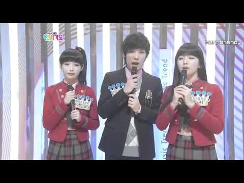 [120304]  IU (sexy :P) , Suzy (miss A), Lee Joon (MBLAQ) MC-ing Cuts @ Inkigayo