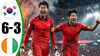 손흥민 해트트릭 - 대한민국 대 코트디부아르 6-3 - 모든 골 및 하이라이트 - 친선 경기 - 2026년 3월 27일