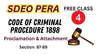 CrPC Lecture 4 | Proclamation & Attachment (Sections 87–89)