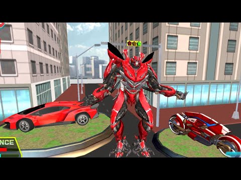 Optimus Prime Multiple Transformation Jet  Robot Car Games  - Car Robot transforming