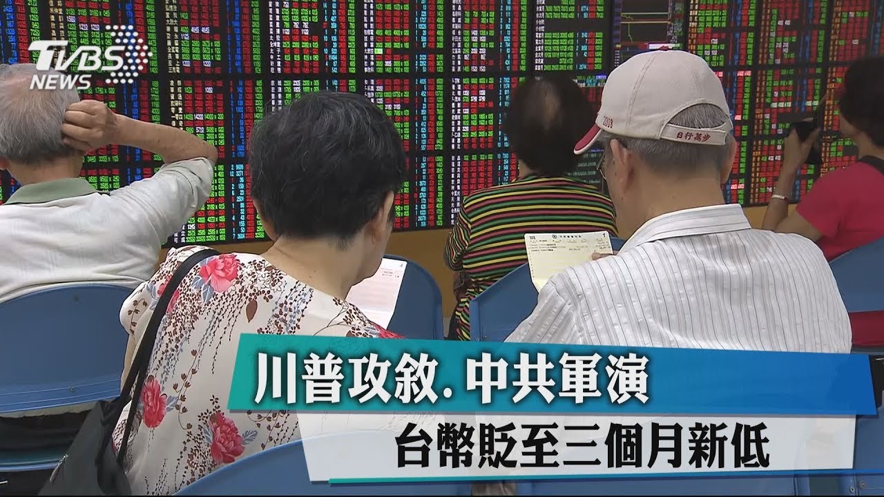 川普攻敘、中共軍演 台幣貶至3個月新低