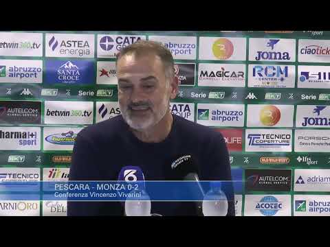 Pescara - Monza 0-2: Vincenzo Vivarini
