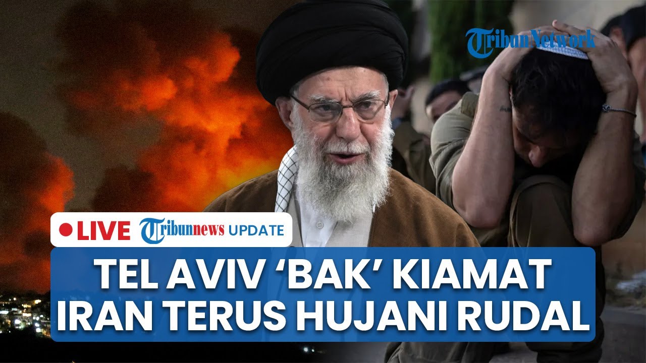 🔴Bak Kiamat, Tel Aviv Dihujani Rudal Iran. Warga Israel Kalang-kabut hingga Iran Ancam Serang AS