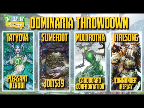 The EDH Lounge - Dominaria Throwdown: (Tatyova vs Slimefoot vs Muldrotha vs Firesong and Sunspeaker)