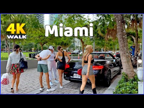 【4K】𝐖𝐀𝐋𝐊 ➜ ☘️ MIAMI Midtown 🇺🇸 USA 🇺🇸  4K video 𝐇𝐃𝐑 !