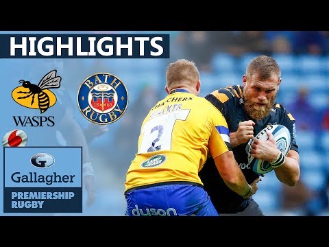 Wasps 30-22 Bath - HIGHLIGHTS | Shields Scores First Premiership Try | Gallagher Premiership 2019/20