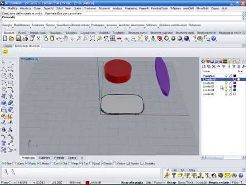 spengere i livelli in rhino