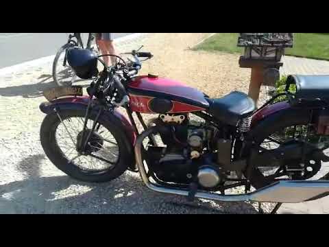Test start bike 160: Rhony’x with 500cc ohv Sturmey-Archer engine 1929