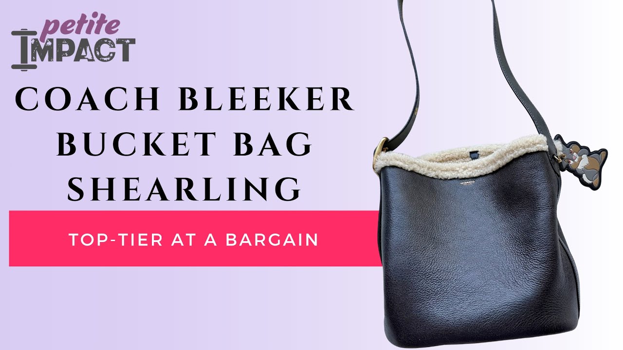 Coach Bleeker Bucket Bag in Shearling