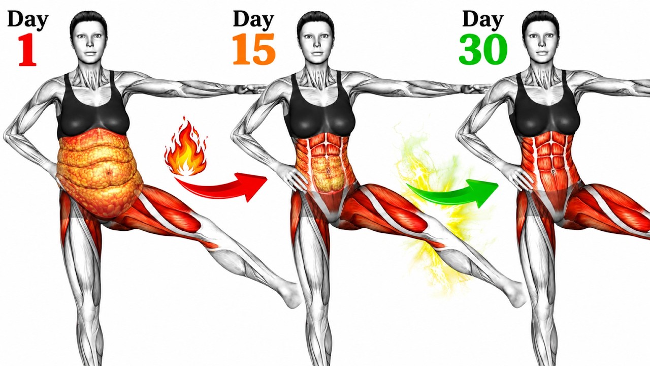 DO THIS for 30 Days | STANDING Belly Fat Workout That Changes Your Body Completely 🔥