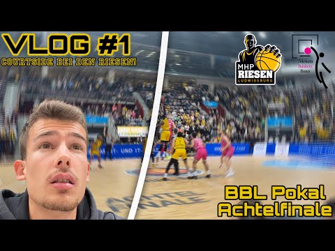 COURTSIDE in der MHP ARENA!! Ludwigsburg VS Bonn im BBL POKAL 🏀🏆 VLOG #1